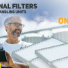 How often should the filters in the air handling unit be replaced?