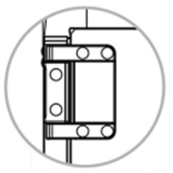 Zawias do panelu w centrali VENTUS