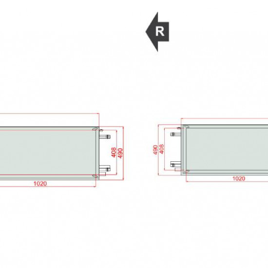 VENTUS Centrala podwieszana nawiewno-wywiewna VVS030s FPVHC-FPV, WYDATEK: 3300m³/h, EP: 300Pa