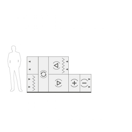 VENTUS Centrala stojąca nawiewno-wywiewna VVS030c FRVHC-FVR, WYDATEK: 3100m³/h, EP: 300Pa