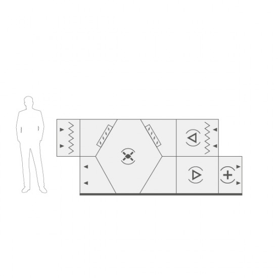 VENTUS Centrala stojąca nawiewno-wywiewna VVS040c FPVH-FVP, WYDATEK: 4400m³/h, EP: 300Pa