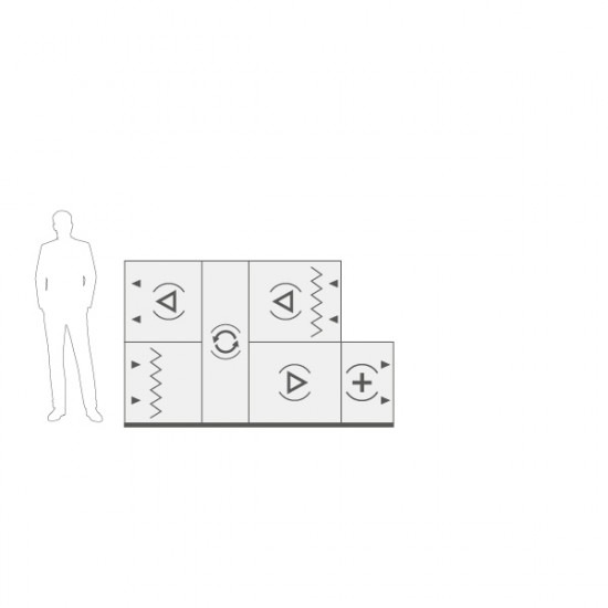 VENTUS Centrala stojąca nawiewno-wywiewna VVS040c FRVH-FVR, WYDATEK: 5150m³/h, EP: 300Pa