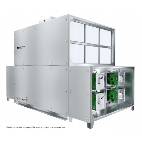VENTUS Centrala stojąca nawiewno-wywiewna VVS021c FPVH-FVP, WYDATEK: 2310m³/h, EP: 300Pa
