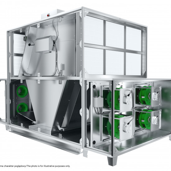 VENTUS Centrala stojąca nawiewno-wywiewna VVS030c FPVH-FPV, WYDATEK: 1500m³/h, EP: 300Pa